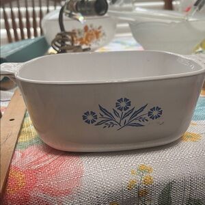 Corning Ware Vintage Blue Cornflower Casserole Dish P-1 1/2-B  no lid